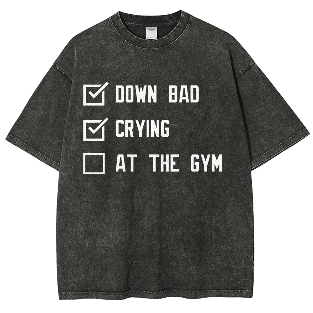 At The Gym Vintage Snowflake Washed T-Shirt-moweekender