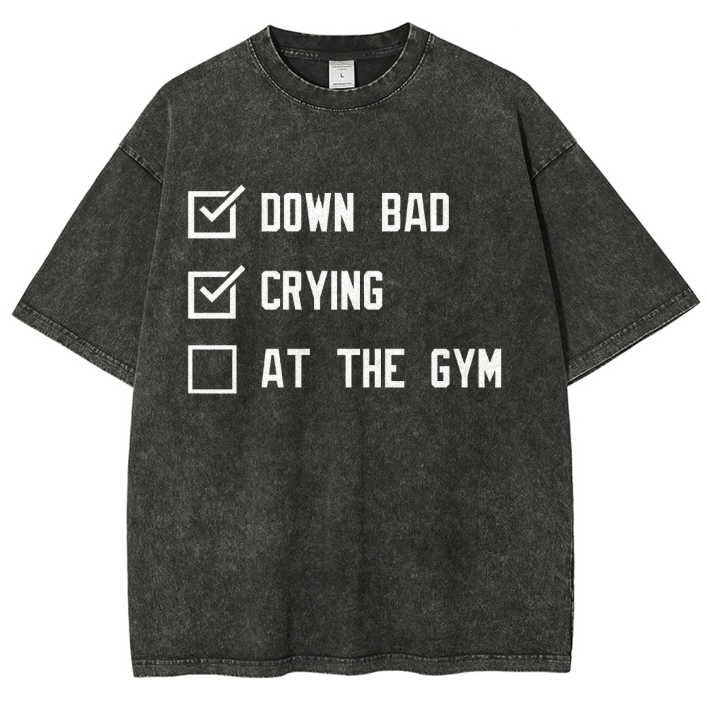 At The Gym Vintage Snowflake Washed T-Shirt-moweekender