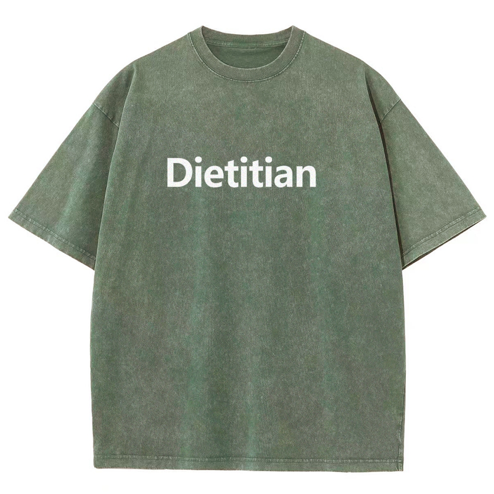 Dietitian Unisex Fit Washed T-Shirt-moweekender