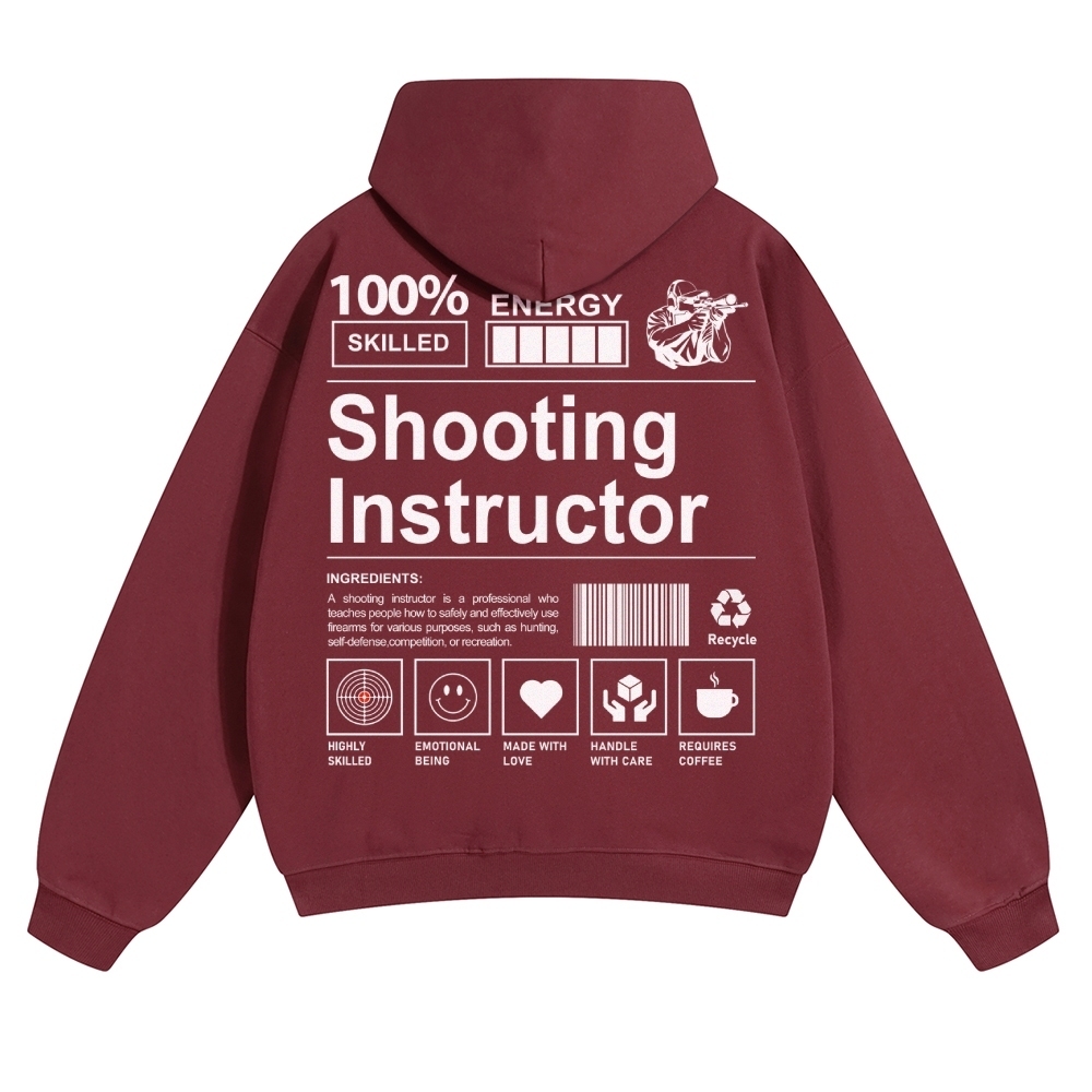 Shooting Instructor Unisex Casual Anime Print Hoodie-moweekender