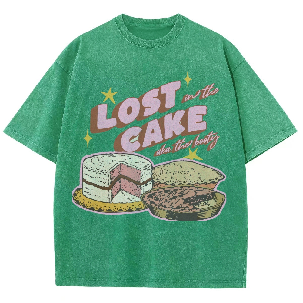 Lost in the Cake Vintage Snowflake Washed T-Shirt-moweekender