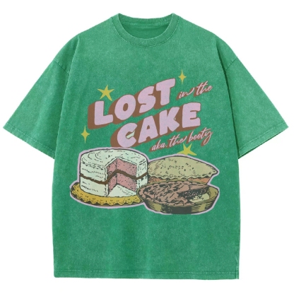 Lost in the Cake Vintage Snowflake Washed T-Shirt-moweekender