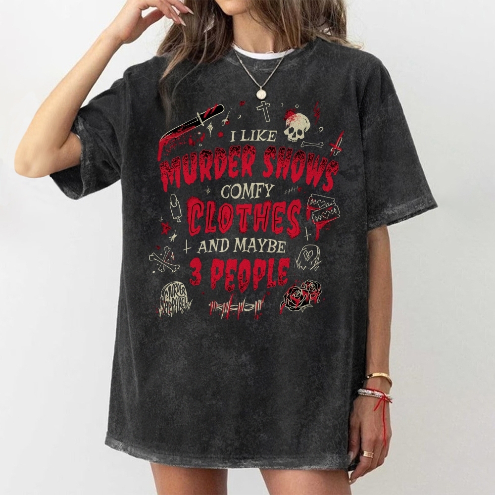 Story Of My Life Vintage Snowflake Washed T-Shirt-moweekender