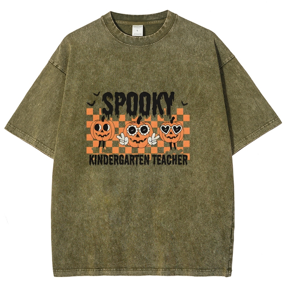 Halloween Unisex Fit Washed T-Shirt-moweekender