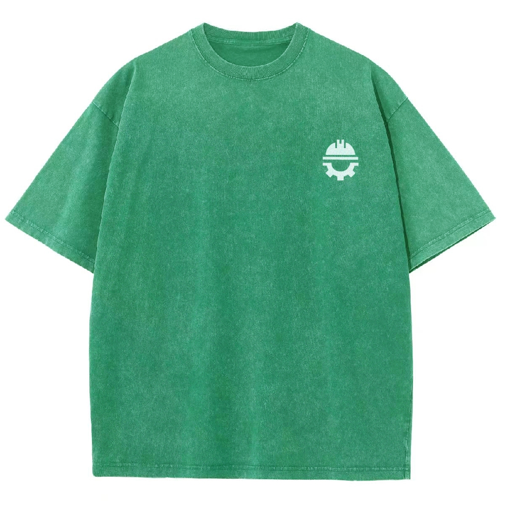 Civil Engineer Washed Vintage Short Sleeves T-Shirt-moweekender