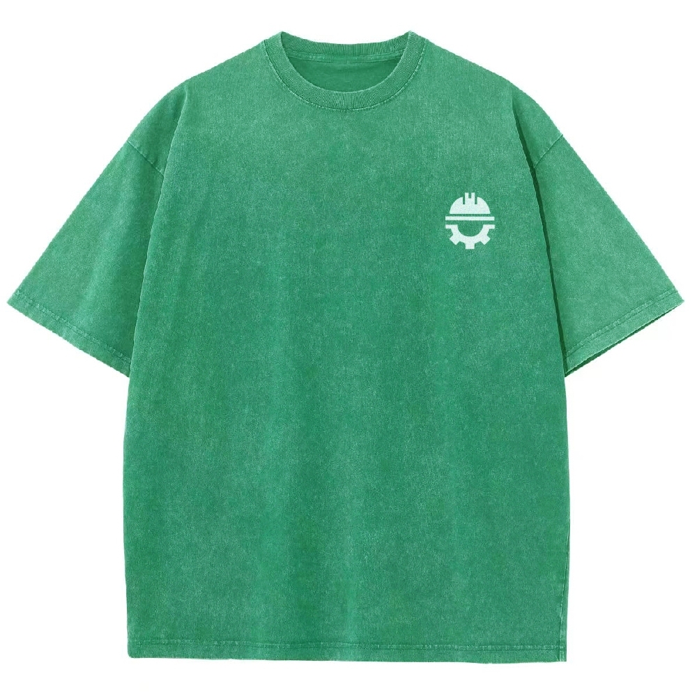 Civil Engineer Washed Vintage Short Sleeves T-Shirt-moweekender