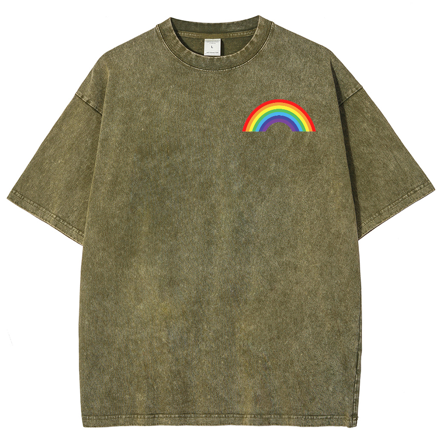 Pride Lift Unisex Vintage Washed Short Sleeve T-Shirt-moweekender