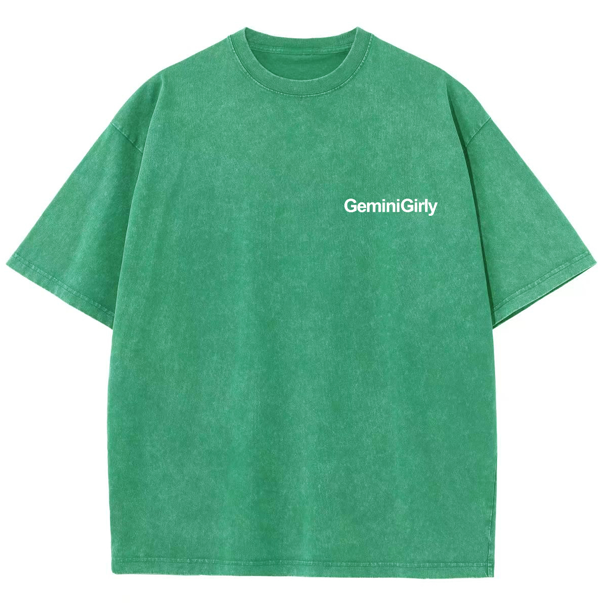 Gemini Girly Unisex Fit Washed Oversized T-Shirt-moweekender