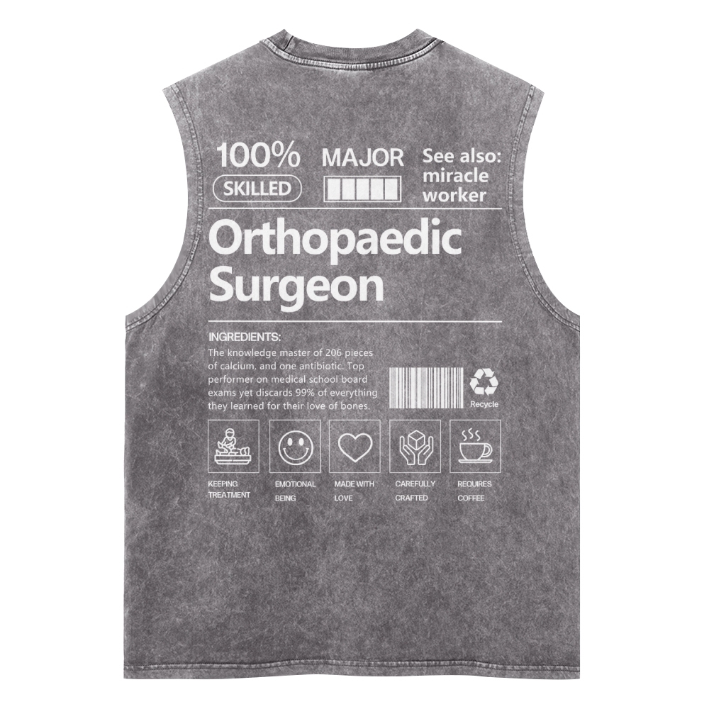 Orthopaedic Surgeon Unisex Washed Tank Top