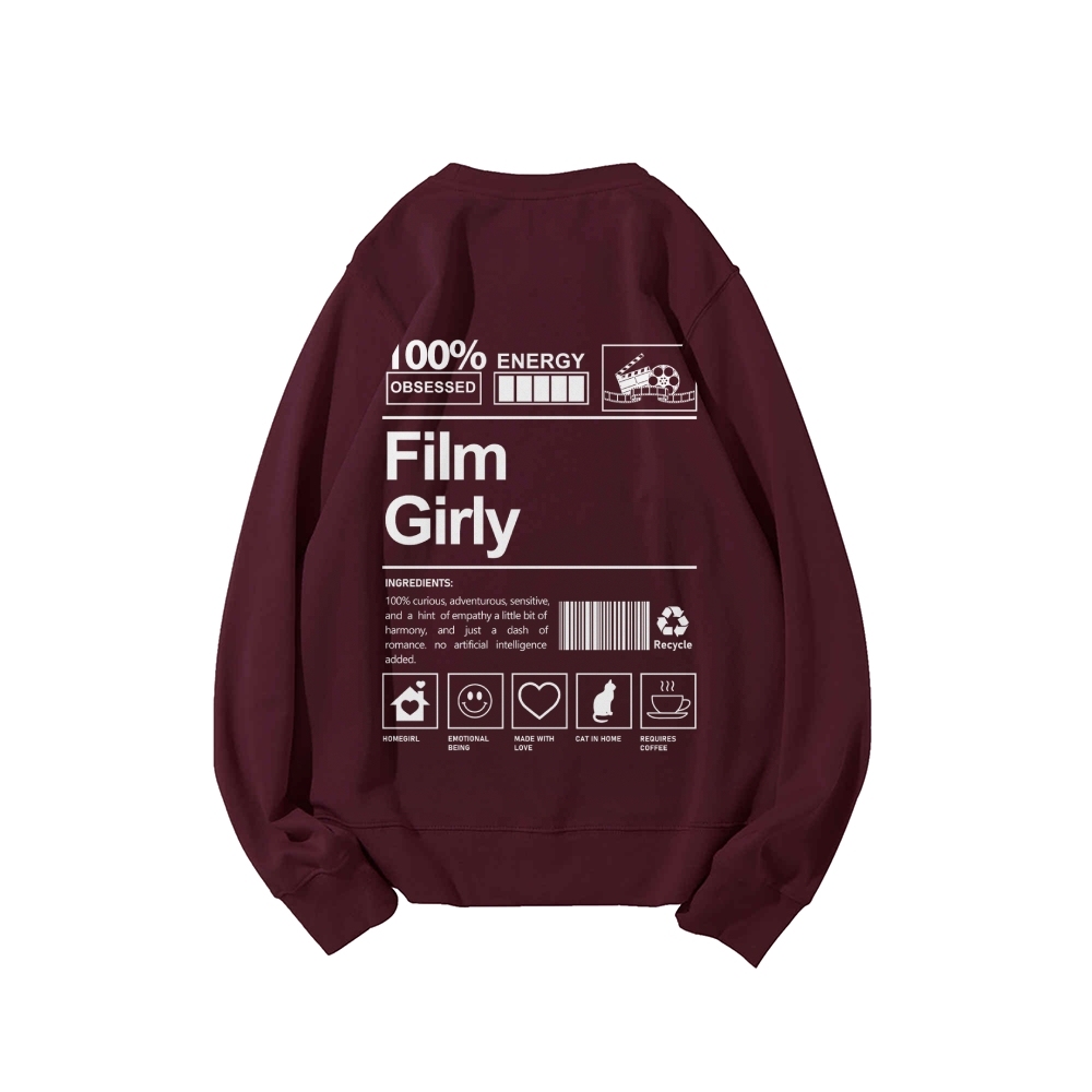 Film Giry Casual Crewneck Sweatshirt-moweekender