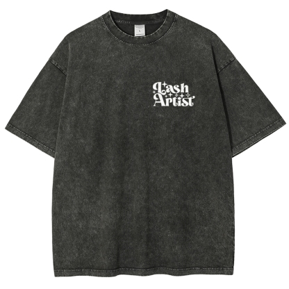 Lash Artist Vintage Snowflake Washed T-Shirt-moweekender