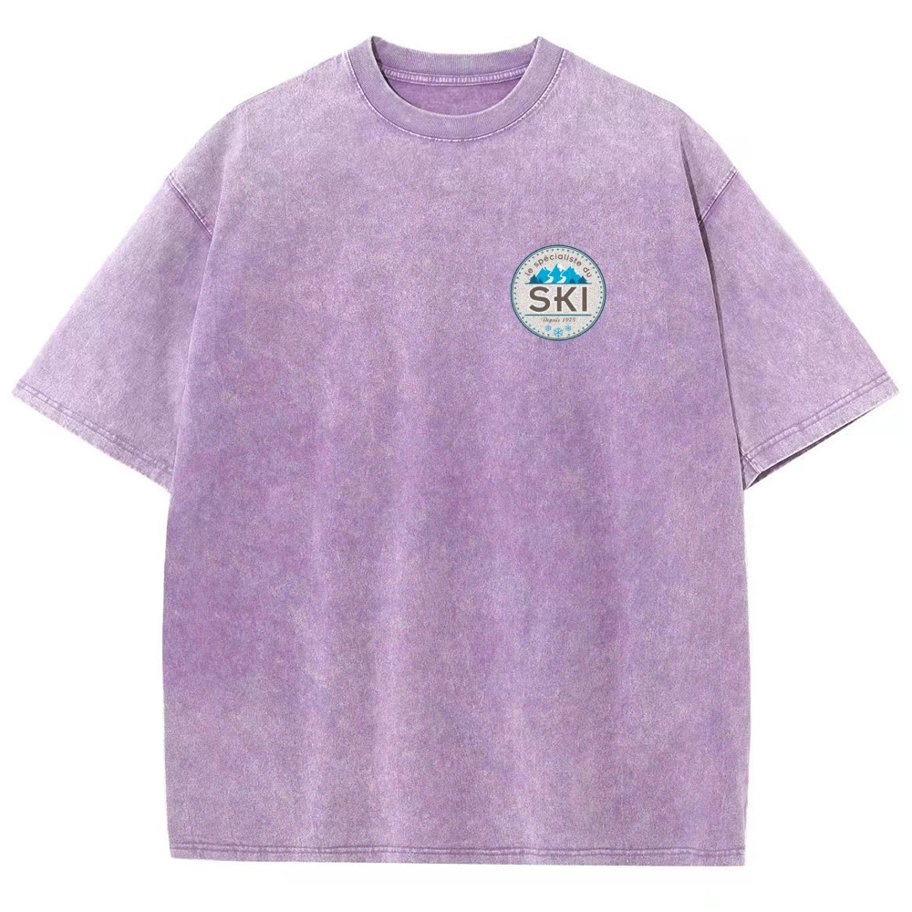 Skieur Unisex Fit Washed T-Shirt-moweekender