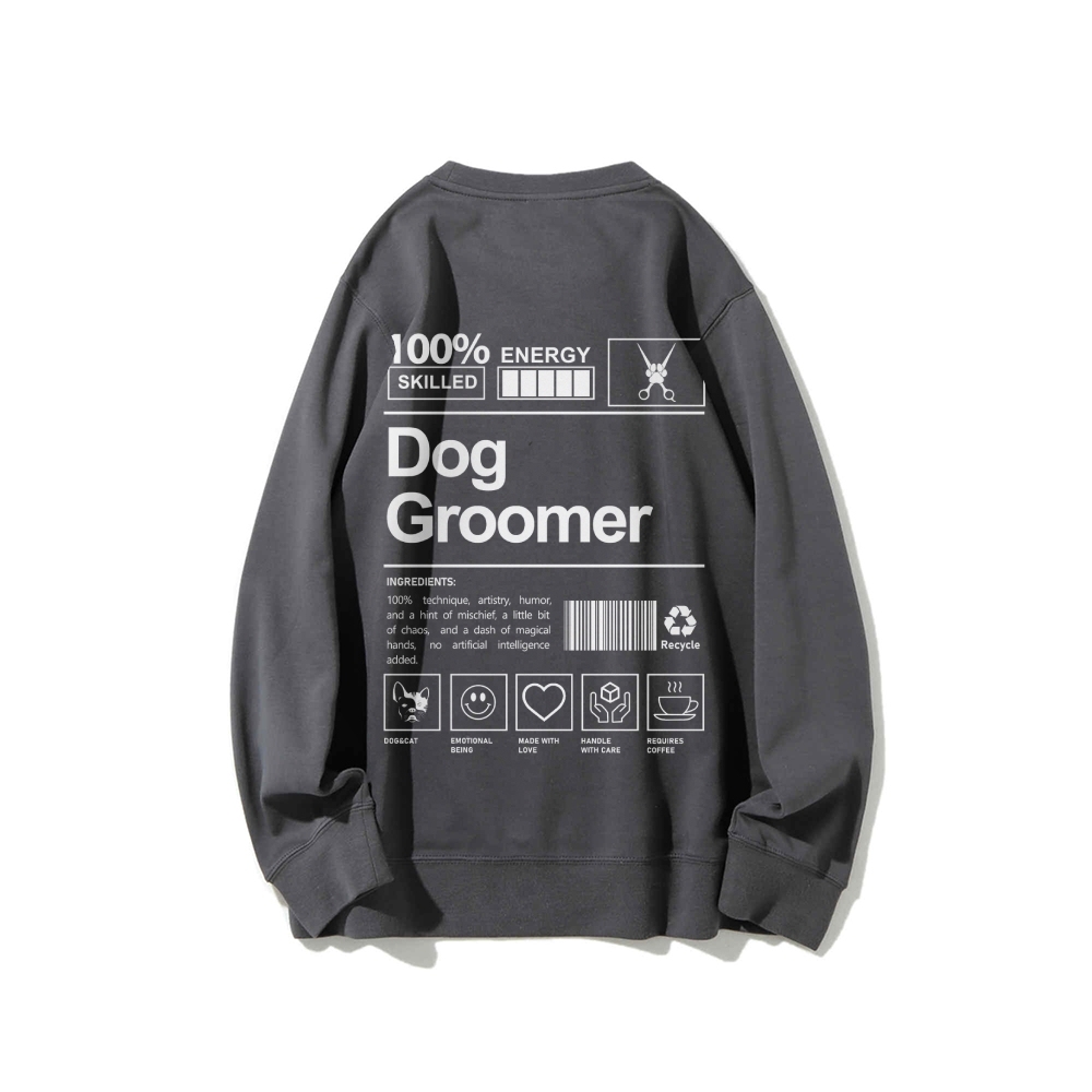 Dog Groomer Casual Crewneck Sweatshirt-moweekender