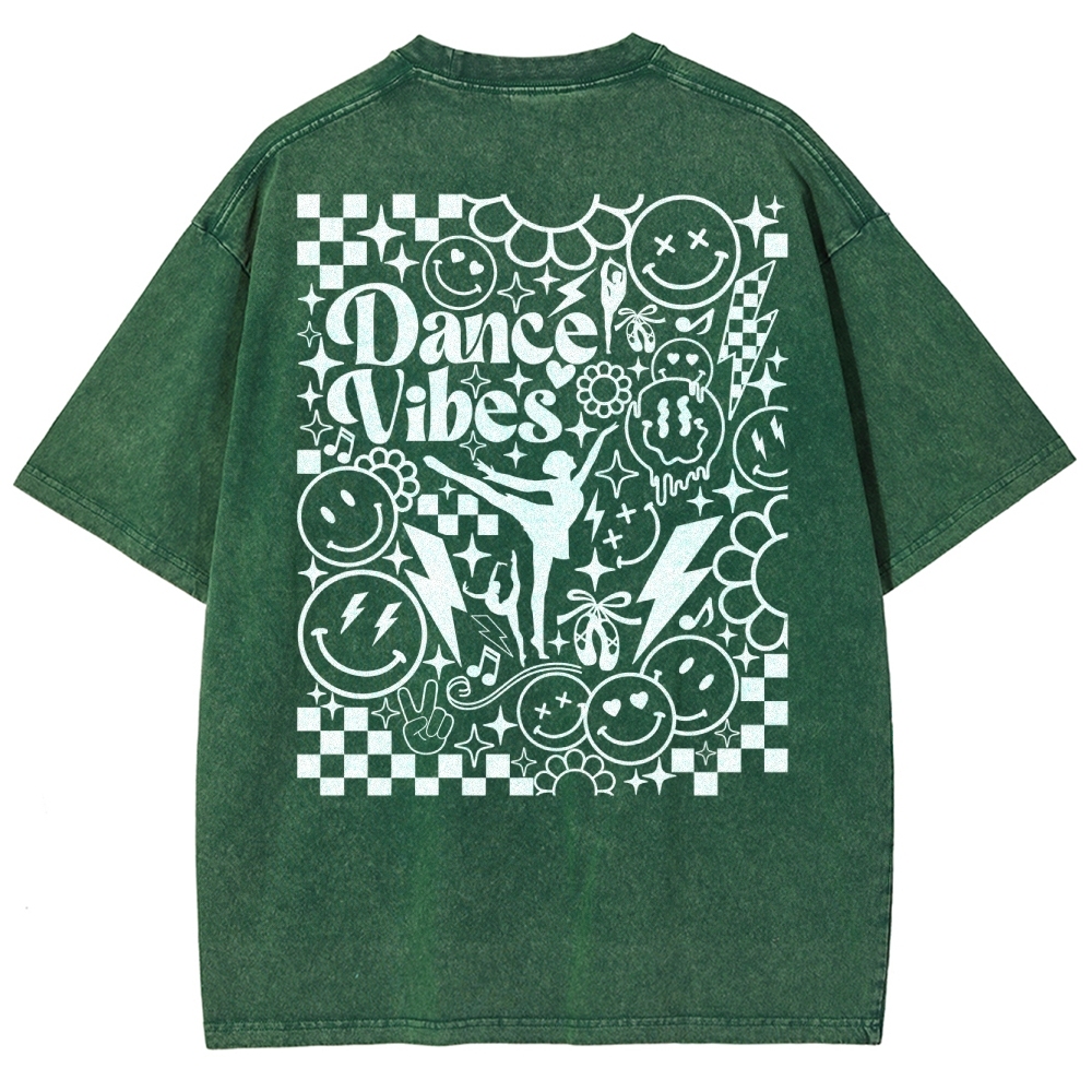 dance vibes Unisex Fit Washed T-Shirt-moweekender