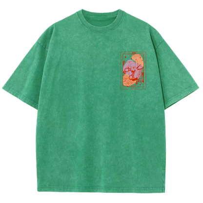 IYKYK Lesbian Sapphic Unisex Fit Washed T-Shirt-moweekender