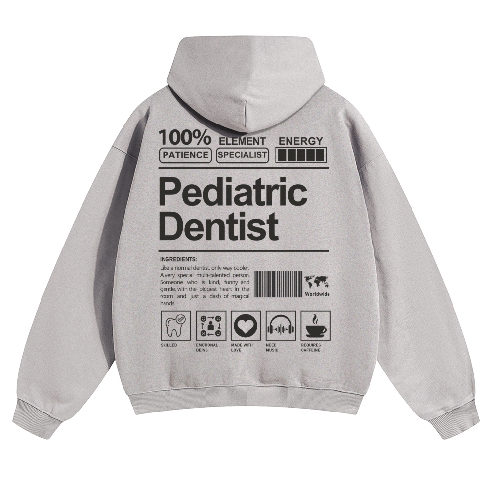 Pediatric Dentist Solid Color Hoodie-moweekender