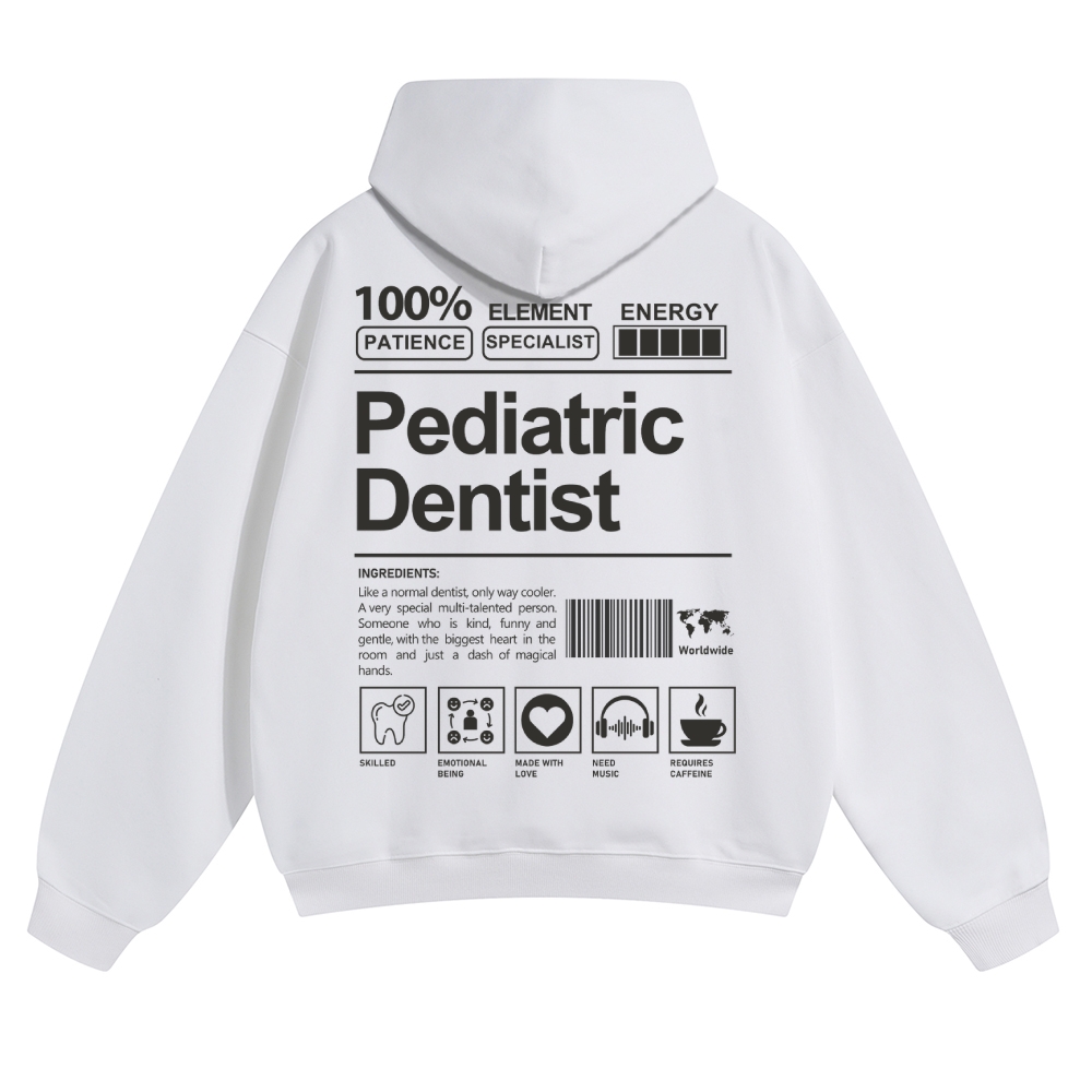 Pediatric Dentist Solid Color Hoodie-moweekender