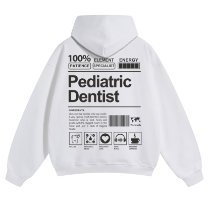 Pediatric Dentist Solid Color Hoodie-moweekender