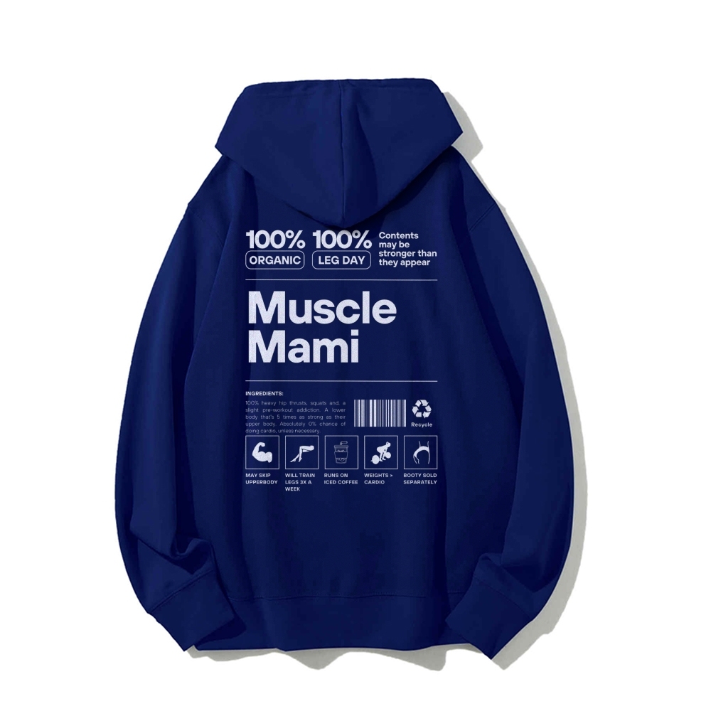 Muscle Mami Long sleeved Hoodie-moweekender