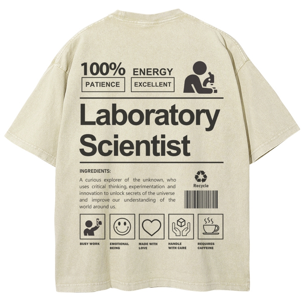 Laboratory Scientist Unisex Fit Washed T-Shirt-moweekender