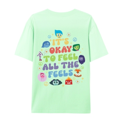 It's Okay To Feel All The Feels Casual Short Sleeve T-Shirt-moweekender