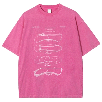 Ballet Unisex Fit Washed T-Shirt-moweekender