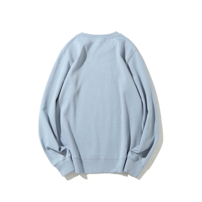 Solid Color Round Neck Sweatshirt
