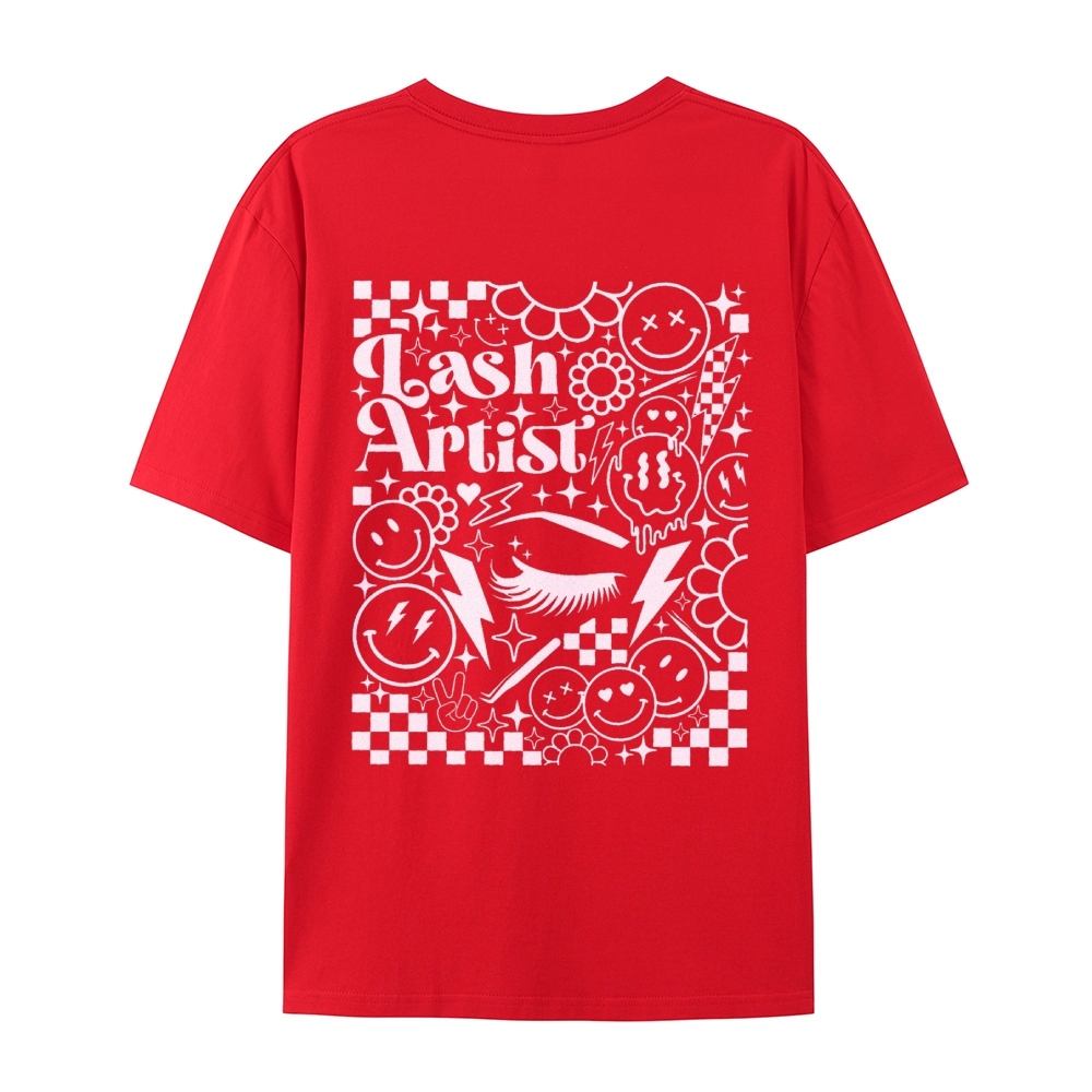 Lash Artist Casual Short Sleeve T-Shirt-moweekender