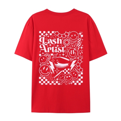 Lash Artist Casual Short Sleeve T-Shirt-moweekender