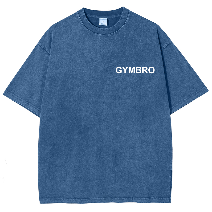Gym Bro Unisex Fit Washed Oversized T-Shirt-moweekender