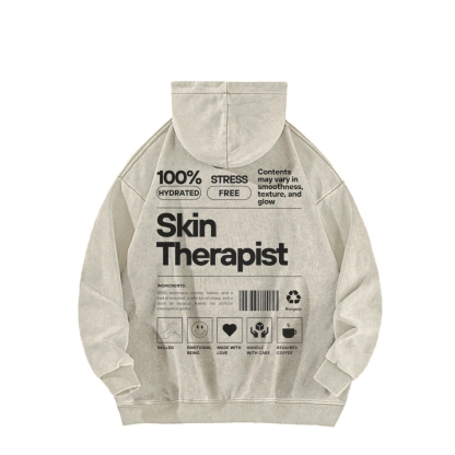 Skin Therapist Washed Hoodie-moweekender