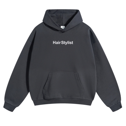Hair Stylist Pattern Unisex Casual Anime Print Hoodie-moweekender