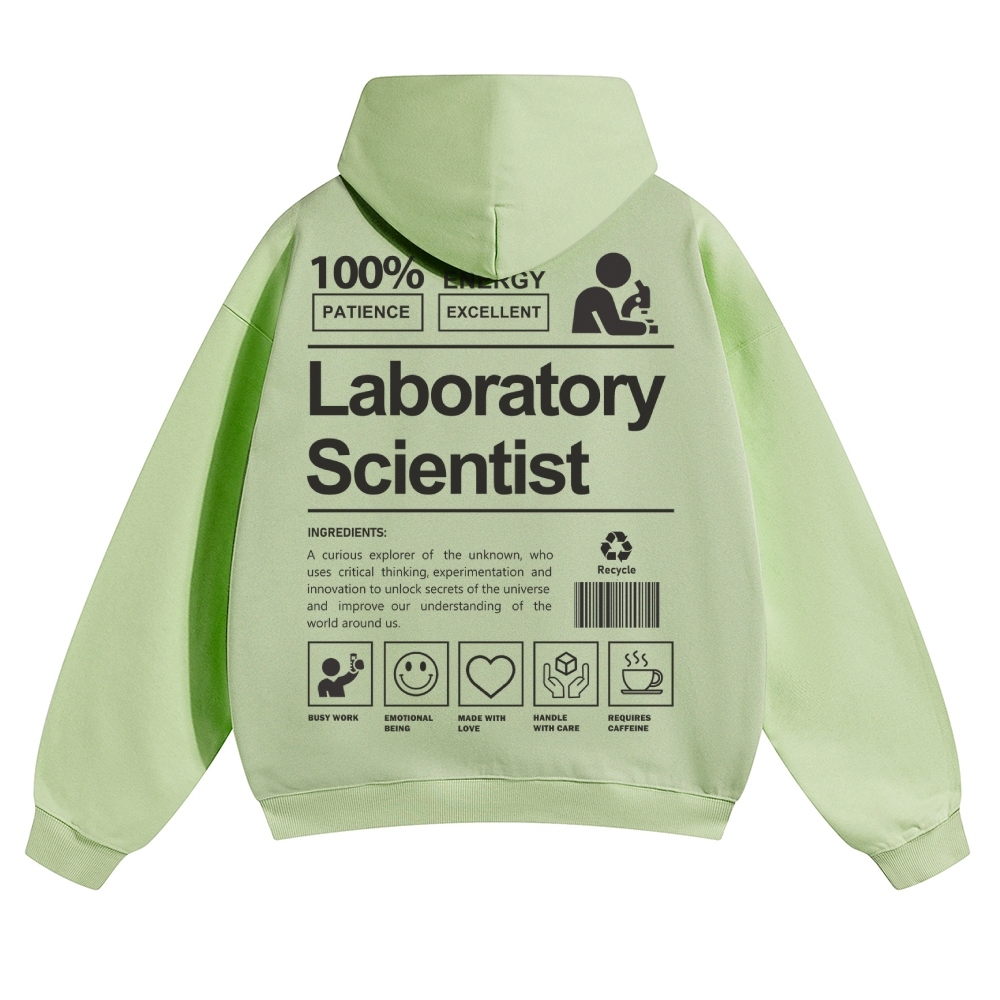 Laboratory Scientist Solid Color Hoodie-moweekender
