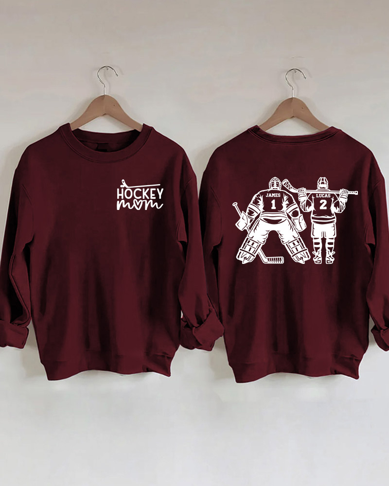 Hockey Player Printed Sweatshirt-moweekender