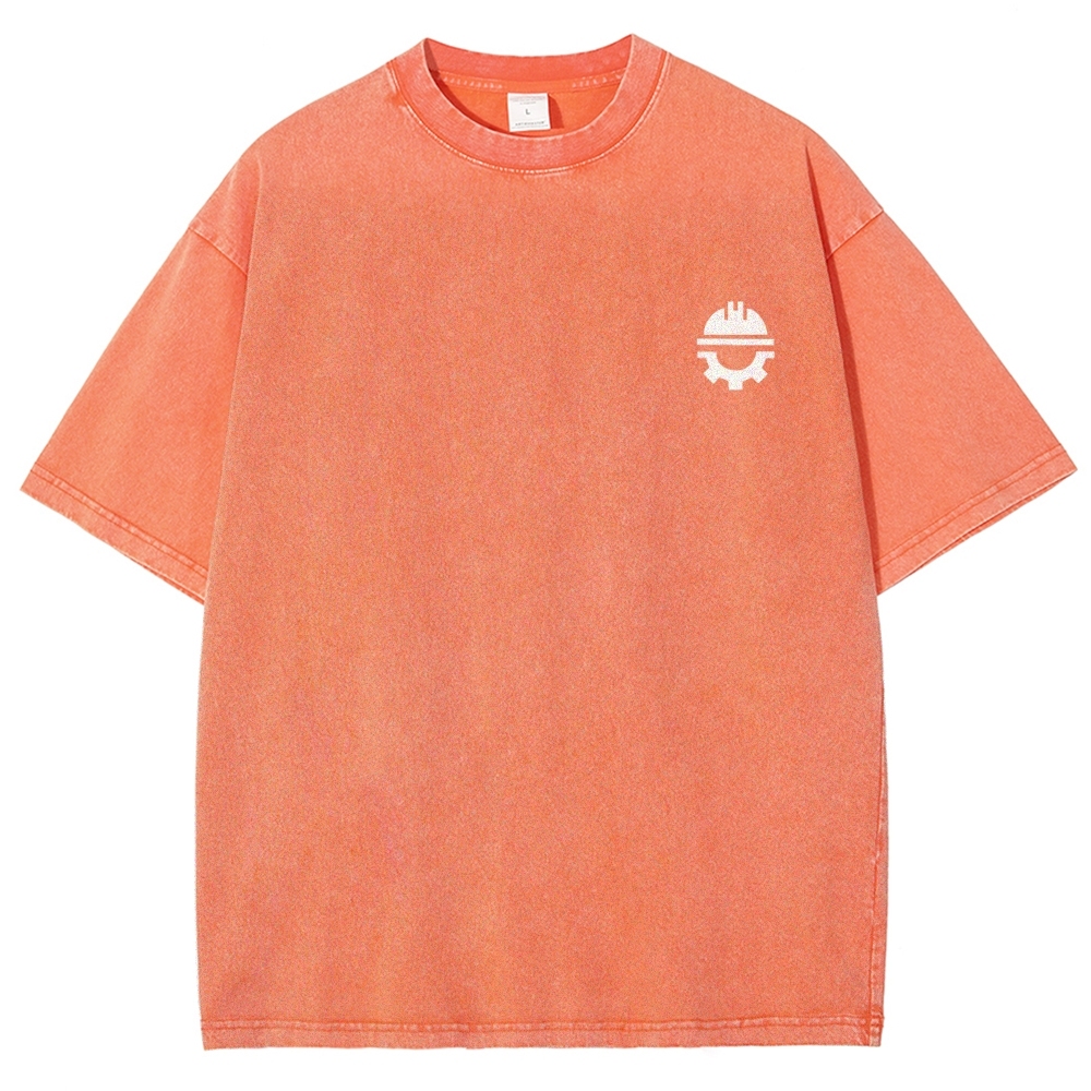 Civil Engineer Washed Vintage Short Sleeves T-Shirt-moweekender
