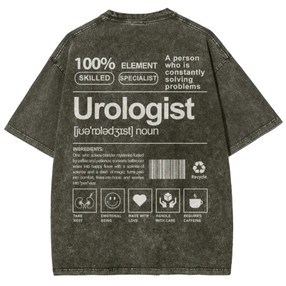 Urologist Unisex Fit Washed T-Shirt-moweekender