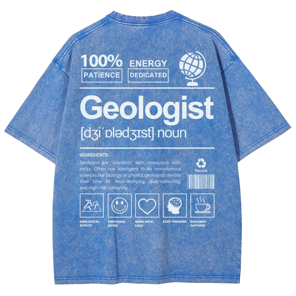 Geologist Unisex Fit Washed T-Shirt