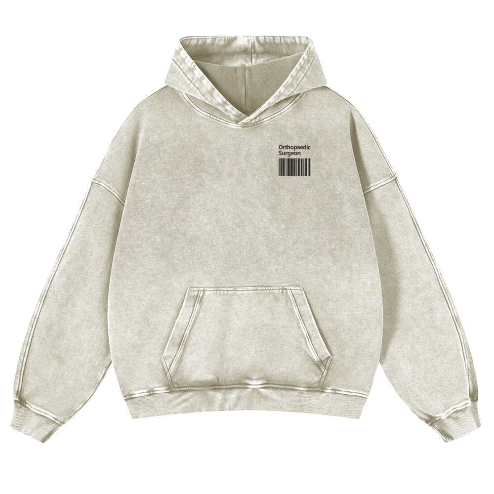 Orthopaedic Surgeon Casual Washed Hoodie