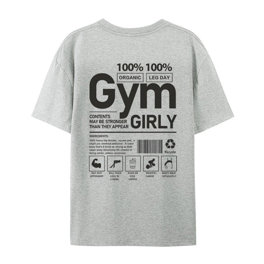 Gym Girly Casual Short Sleeve T-Shirt-moweekender
