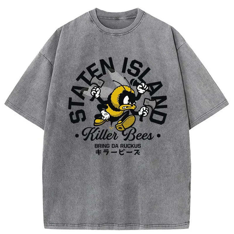 Killer Bees Washed Vintage T-Shirt-moweekender