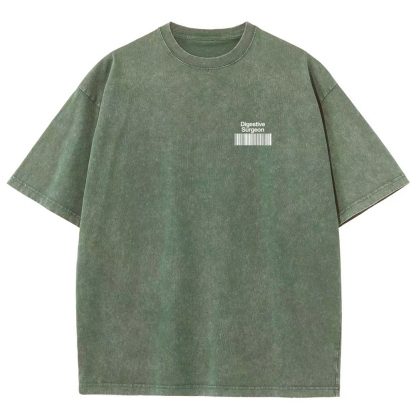 Digestive Surgeon Unisex Fit Washed T-Shirt-moweekender