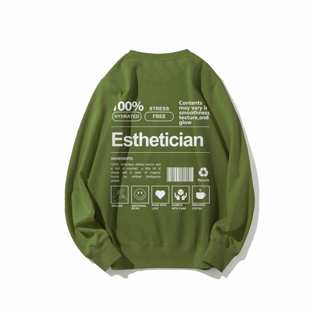 Esthetician Casual Crewneck Sweatshirt-moweekender