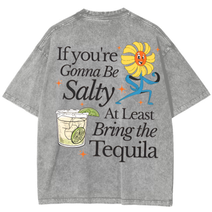 Bring the Tequila Vintage Snowflake Washed T-Shirt-moweekender