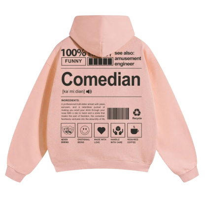 Comedian Unisex Casual Anime Print Hoodie-moweekender