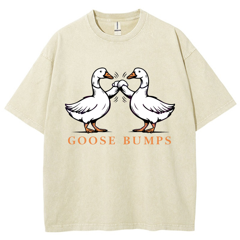 Goose Bumps Vintage Snowflake Washed T-Shirt-moweekender