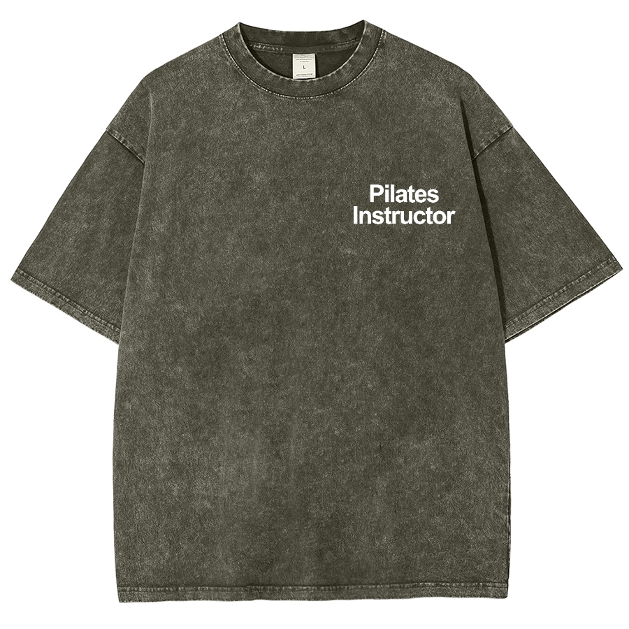 Pilates Instructor Unisex Fit Washed T-Shirt