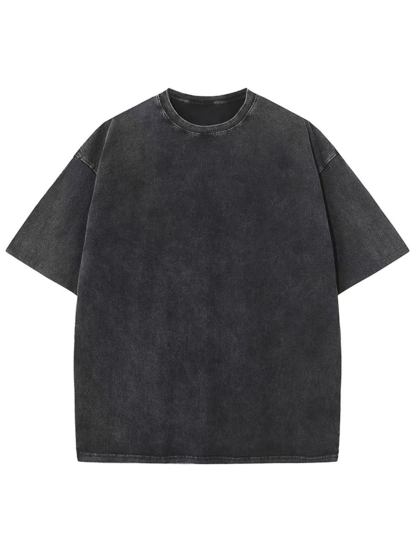 Bloom 2024 Unisex Printed Retro Washed Short Sleeved T-Shirt-moweekender
