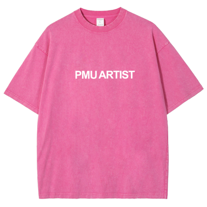 PMU Artist Unisex Fit Washed T-Shirt-moweekender