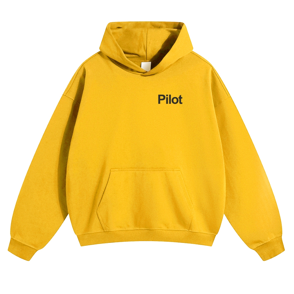 Pilot Solid Color Hoodie-moweekender