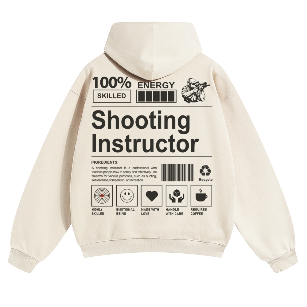 Shooting Instructor Unisex Casual Anime Print Hoodie-moweekender